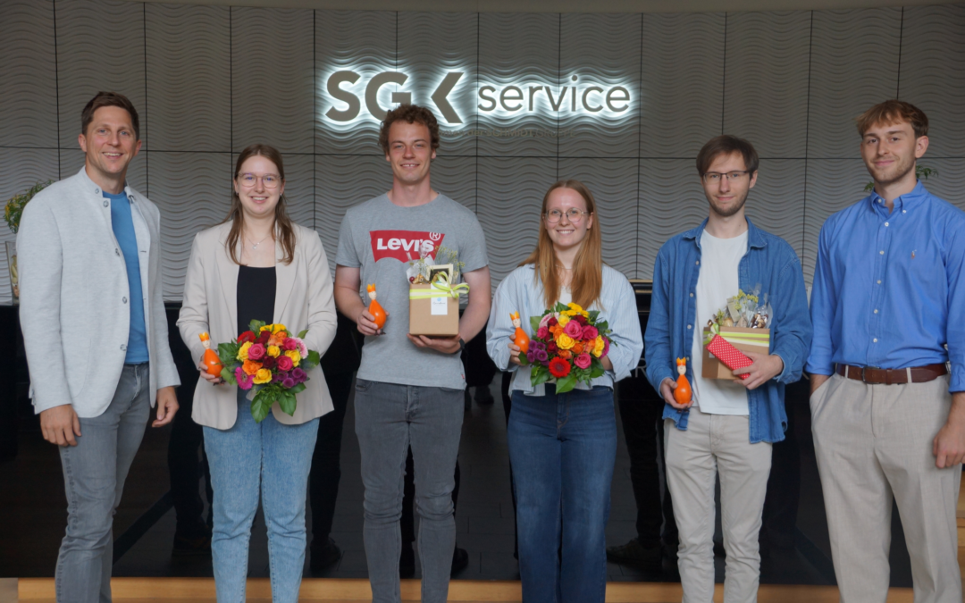 Acht Auszubildende schließen ihre Ausbildung bei der SG Service erfolgreich ab