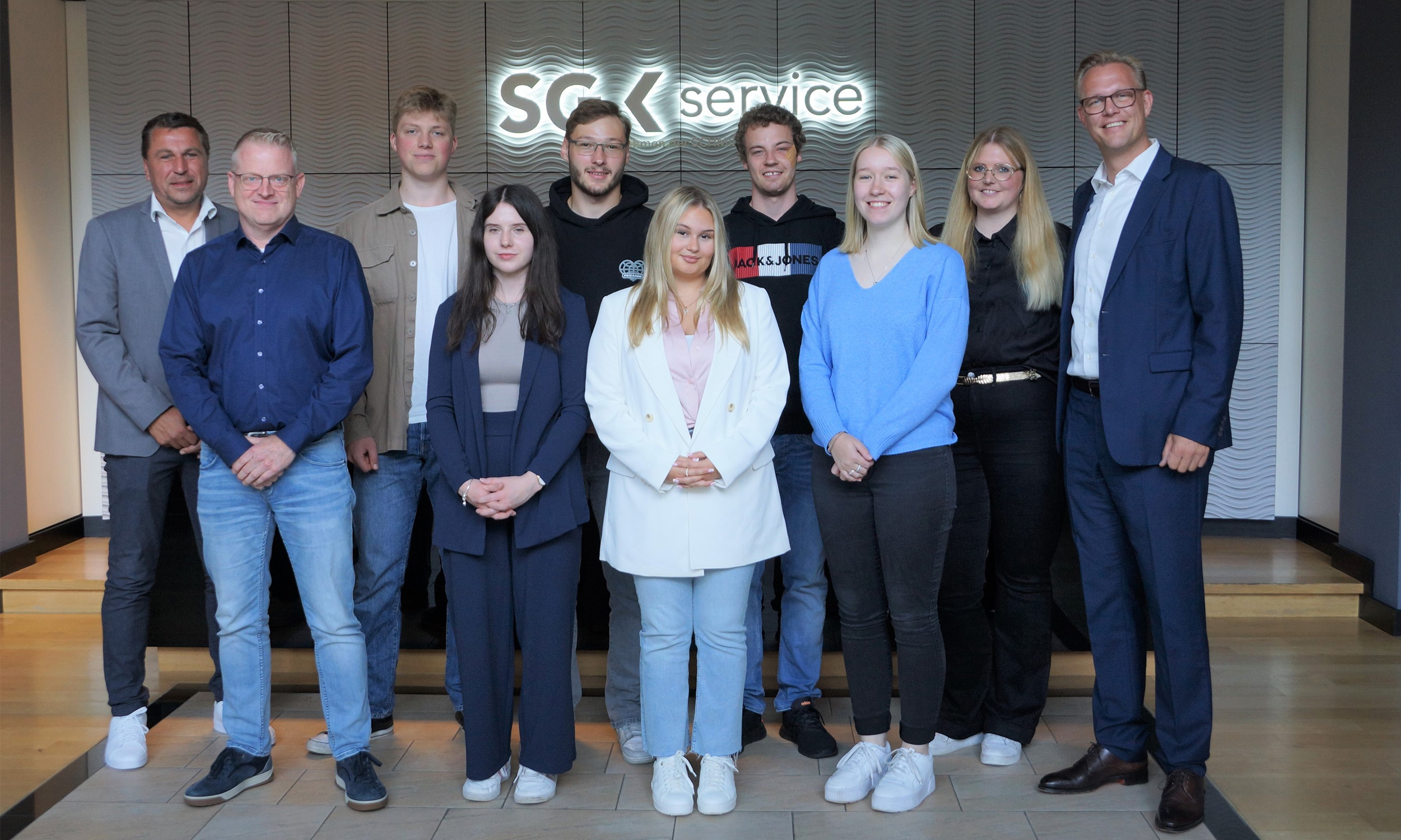 Start der neuen Auszubildenden bei der SG Service Zentral GmbH