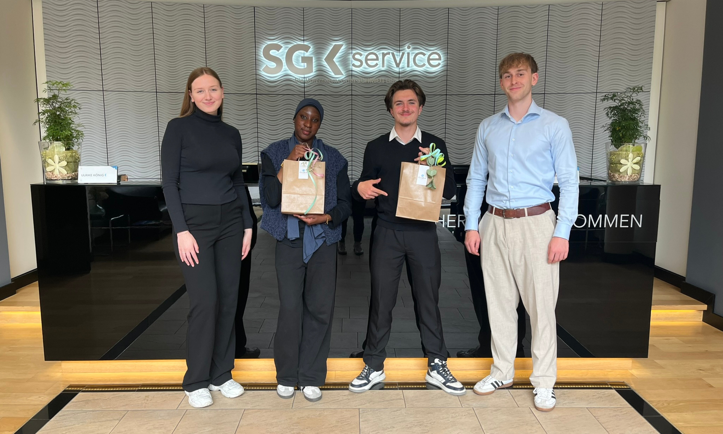 Internationale Praktikanten bei der SG Service GmbH