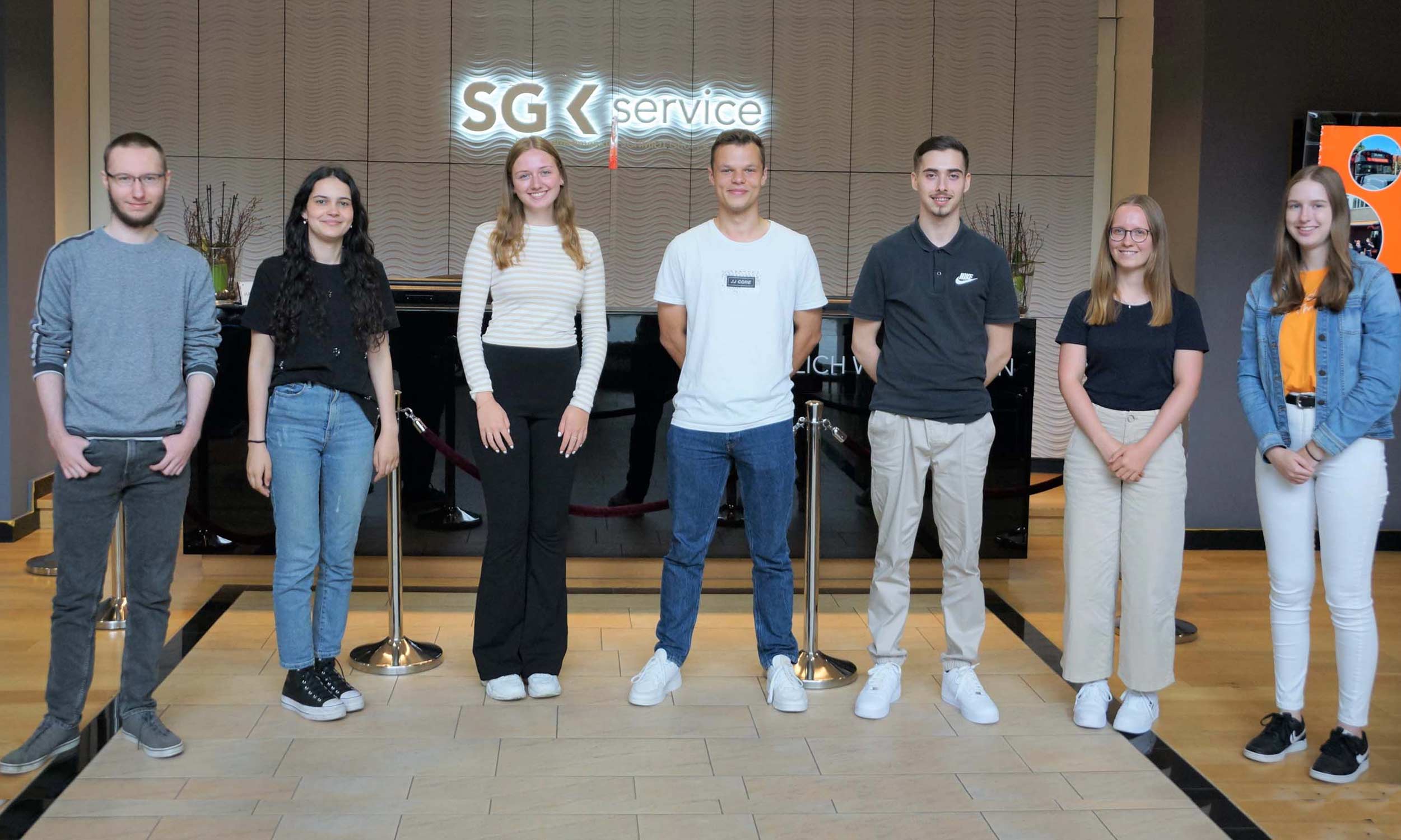 Die ersten Eindrücke bei der SG Service